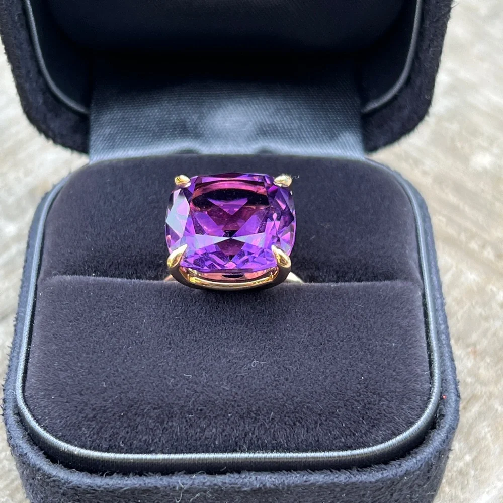 Tiffany & Co. amethyst sparkler ring
